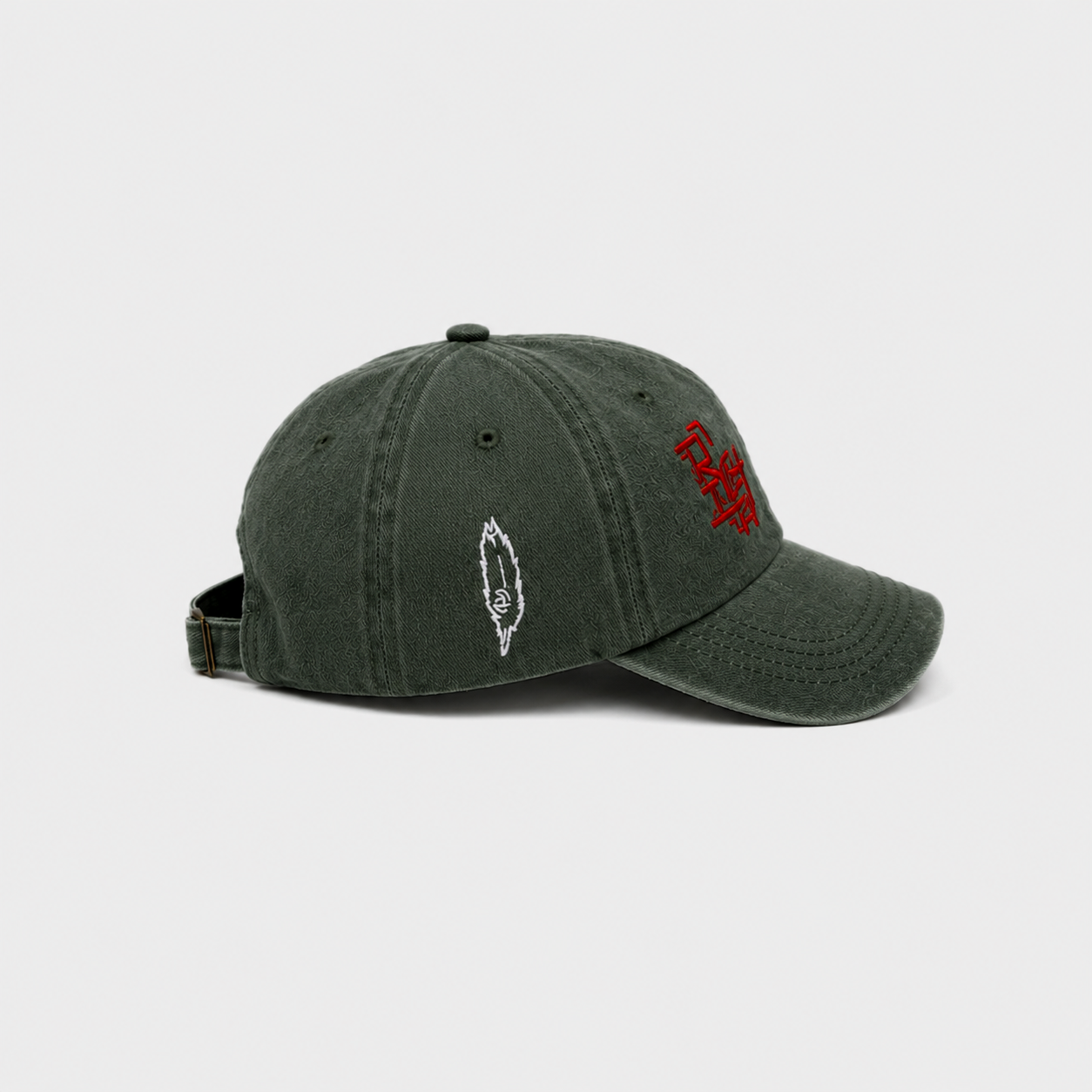 Richa Cap- Washed Dark Olive