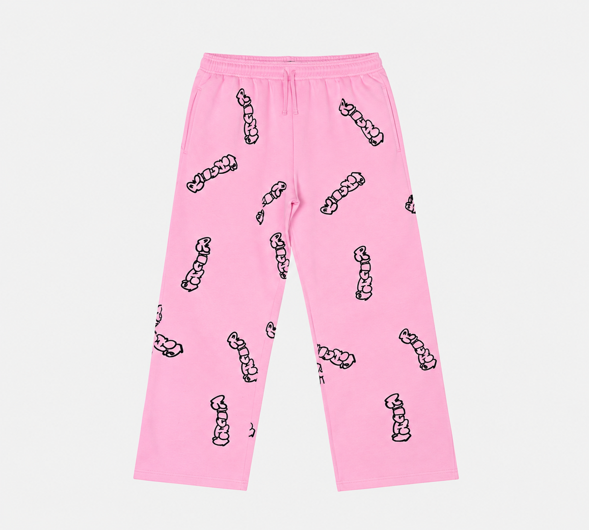 Patterned Pink Richa Sweatpants
