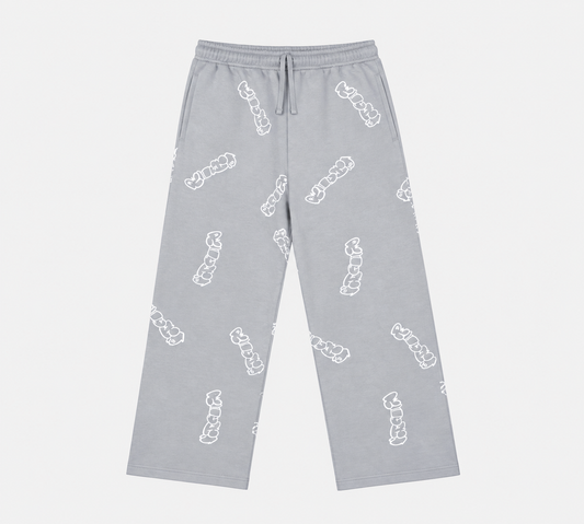 Patterned Grey Richa Sweatpants