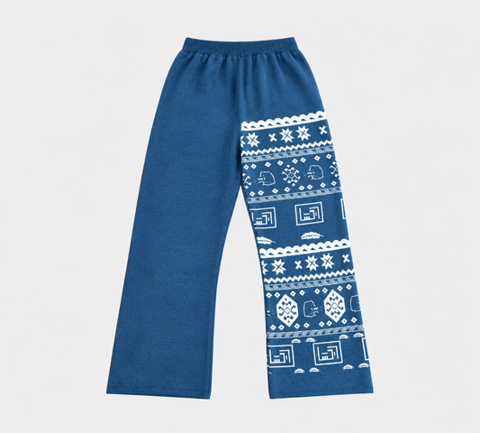RIQSHA Knit Pants- Blue