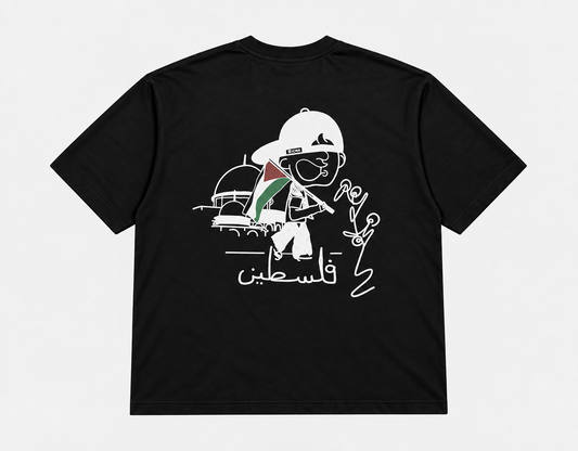 Richa Palestine Tee- Black